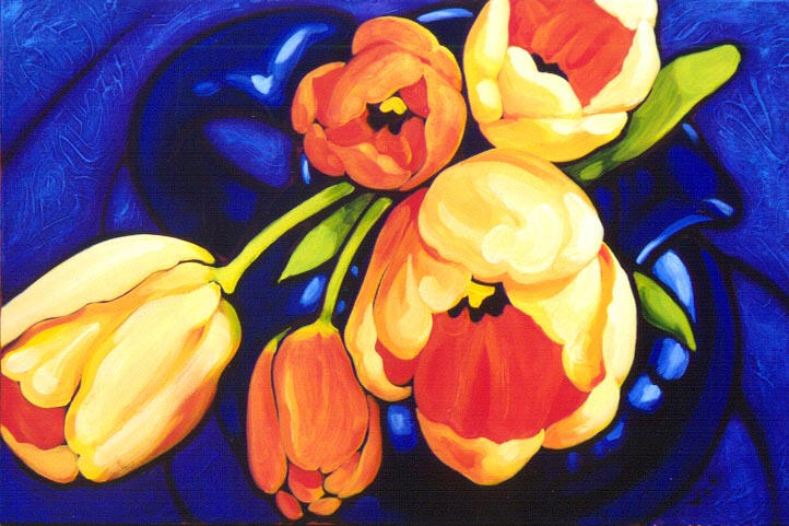 Tulips 36 x 24 Acrylic